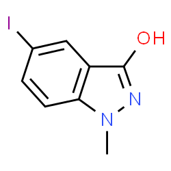 5-碘-1-甲基-1H-吲唑-3-醇结构式
