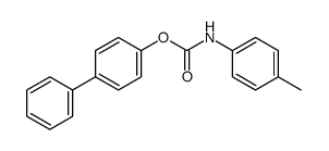 (4-phenylphenyl) N-(4-methylphenyl)carbamate结构式