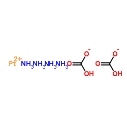 Platinum(2+) hydrogen carbonate ammoniate (1:2:4) structure