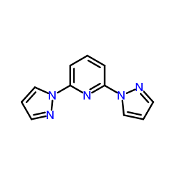 2,6-二(1-吡唑基)吡啶结构式