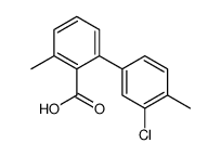 2-(3-chloro-4-methylphenyl)-6-methylbenzoic acid结构式