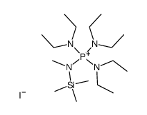 tris(N,N-diethyl)-N'-methyl-N'-trimethylsilyltetraamidophosphonium iodide Structure