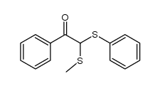 α-methylthio-α-phenylthioacetophenone结构式
