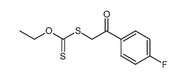 S-[2-(4-fluorophenyl)-2-oxoethyl]-O-ethyl dithiocarbonate结构式