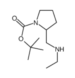 2-[(乙基氨基)甲基]-1-吡咯烷甲酸叔丁酯结构式