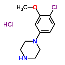 1-(4-Chloro-3-methoxyphenyl)piperazine hydrochloride (1:1) Structure