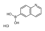 6-Quinolinylboronic acid hydrochloride (1:1) Structure