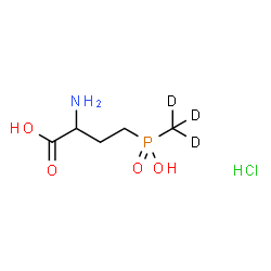 Glufosinate-d3 Hydrochloride Structure