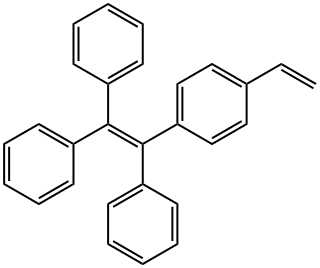 [1-(4-乙烯基苯基)-1,2,2-三苯基]乙烯结构式