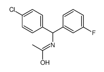 N-[(4-Chlorophenyl)(3-fluorophenyl)Methyl]acetamide Structure