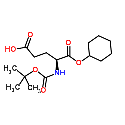 Boc-L-谷氨酸α-环己酯结构式