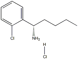 (1S)-1-(2-CHLOROPHENYL)PENTYLAMINE HYDROCHLORIDE Structure