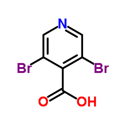 3,5-二溴吡啶-4-甲酸结构式