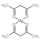 双(2,4-戊二酸)镁(II)结构式