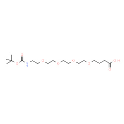Boc-NH-PEG4-C3-acid Structure