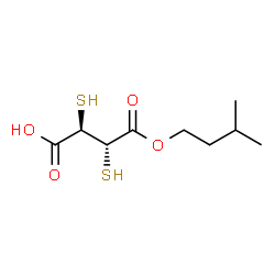 MONO-ISOAMYL2,3-DIMERCAPTOSUCCINATE structure