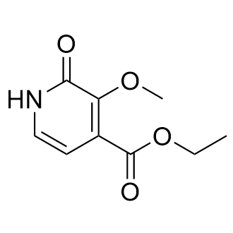 3-甲氧基-2-氧代-1,2-二氢吡啶-4-羧酸乙酯结构式