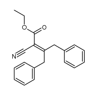 3-benzyl-2-cyano-4-phenyl-crotonic acid ethyl ester结构式