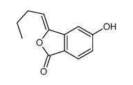 3-butylidene-5-hydroxy-2-benzofuran-1-one Structure