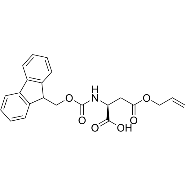 N-芴甲氧羰基-L-天冬氨酸 4-烯丙酯结构式