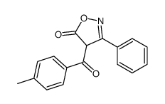 4-(4-methylbenzoyl)-3-phenyl-4H-1,2-oxazol-5-one结构式