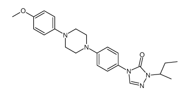 3H-1,2,4-TRIAZOL-3-ONE, 2,4-DIHYDRO-4-[4-[4-(4-METHOXYPHENYL)-1-PIPERAZINYL]PHENYL]-2-(1-METHYLPROPYL)-, (S)-结构式