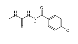 1-(4-methoxy-benzoyl)-4-methyl thiosemicarbazide Structure