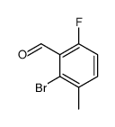 2-Bromo-6-fluoro-3-methylbenzaldehyde Structure