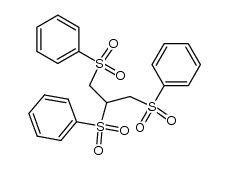 1,2,3-tris(phenylsulfonyl)propane结构式