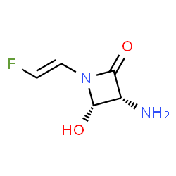 2-Azetidinone,3-amino-1-(2-fluoroethenyl)-4-hydroxy-,cis-(9CI) Structure