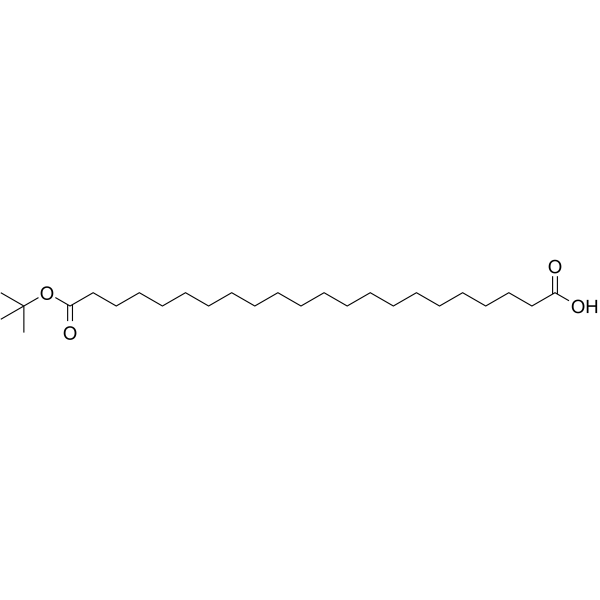二十二烷二酸单叔丁酯结构式