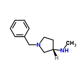 (3S)-(+)-1-Benzyl-3-(methylamino)pyrrolidine structure