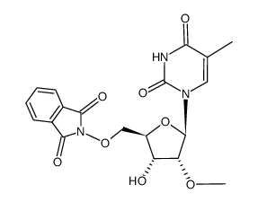 2'-O-methyl-5'-O-phthalimido-5-methyluridine Structure