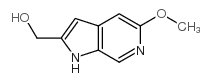 5-甲氧基-1H-吡咯并[2,3-c]吡啶-2-甲醇结构式