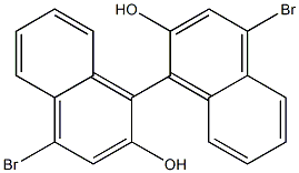 (R)-4,4'-dibromo-[1,1'-binaphthalene]-2,2'-diol Structure