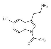 N-乙酰基-5-羟色胺结构式