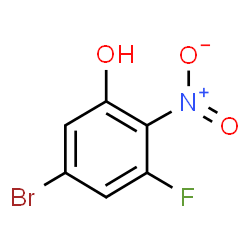 5-溴-3-氟-2-硝基苯酚结构式