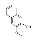 2-methoxy-5-methyl-4-prop-2-enylphenol Structure