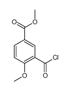 methyl 3-chlorocarbonyl-4-methoxy-benzoate Structure