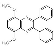 5,8-dimethoxy-2,3-diphenyl-quinoxaline Structure