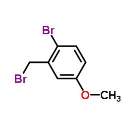 2-溴-5-甲氧基溴苄结构式