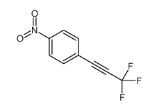 1-nitro-4-(3,3,3-trifluoroprop-1-ynyl)benzene结构式
