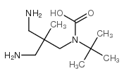 [3-氨基-2-(氨基甲基)-2-甲基丙基](2-甲基-2-丙基)氨基甲酸结构式