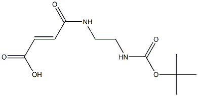 3-(2-叔丁氧基羰基氨基-乙基氨基甲酰基)-丙烯酸结构式
