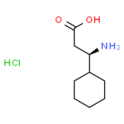 (3R)-3-氨基-3-环己基丙酸盐酸盐结构式