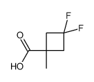 3,3-二氟-1-甲基环丁烷-1-羧酸结构式