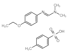 N-(4-ethoxyphenyl)-N,N-dimethyl-methanimidamide; 4-methylbenzenesulfonic acid结构式