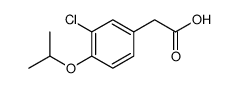 2-(3-chloro-4-propan-2-yloxyphenyl)acetic acid Structure