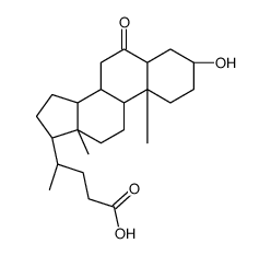 5-β-胆酸-3-α-醇-6-酮结构式