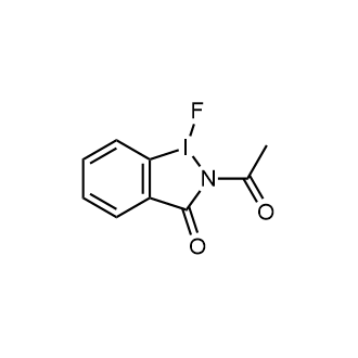 2-乙酰基-1-氟-1,2-二氢-3H-1λ3-苯并[d][1,2]碘唑-3-酮(AFBI)结构式